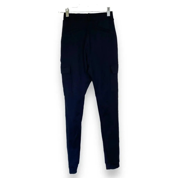 BUFFBUNNY Presidential Cargo Pants Black Technical Size XS Sleek Stretchy Jogger - Picture 2 of 8